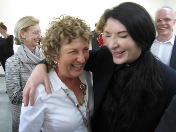 Marina Abramovic’ with Debby Luzia at "512 hours” press preview